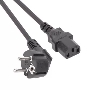 Кабель компьютер-розетка 220V (EURO) <VDE> 3G0,75mm2 VCOM {CE021-CU} 3 метра