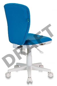 Кресло детское Бюрократ KD-W10/26-24 голубой 26-24 (пластик белый)