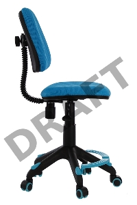 Кресло детское Бюрократ KD-4-F/TW-55 голубой TW-55 колеса голубой