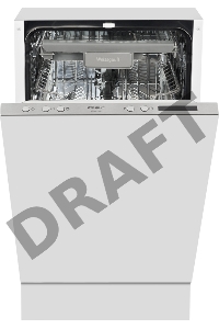 Встраиваемые посудомоечная машина Weissgauff BDW 4138 D шириной 45 см 10 комплектов, 8 программ:Авто, Интенсивная, Нормальная, Экономичная, Стекло, 1Час, Быстрая, Предварительная мойка, электронное управление, LED индикация и большой дисплей, Регулировка 