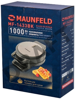 Вафельница MAUNFELD MF-1433BK