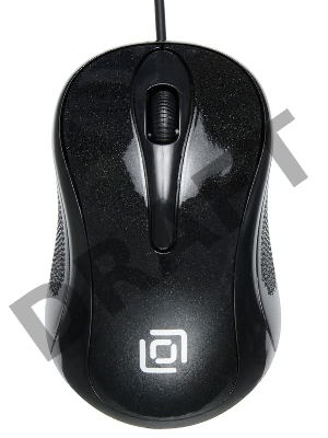 Мышь Oklick 385M черный оптическая (1000dpi) USB для ноутбука (2but)