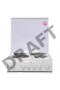 Плита Электрическая De Luxe 5004.10э КР белая