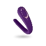 Многофункциональный стимулятор для пар Satisfyer Double Classic (Partner Toy), силикон, фиолетовый, 18,5 см.