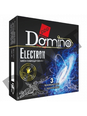 Презервативы Luxe DOMINO PREMIUM Electron, мята, лаванда и банан, 3 шт. в упаковке