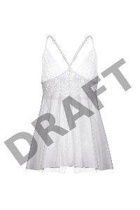 Комбинация бэби-долл с разрезом спереди Erolanta Nataliya, белый (50-52)