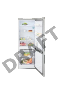 (Поврежденная упаковка, вмятина) Двухкамерный холодильник Бирюса М6034 металлик, с нижней морозильной камерой