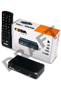 (Из ремонта, рабочий, гарантия 7дней) Ресивер DVB-T2 Cadena CDT-1712 (TC) черный