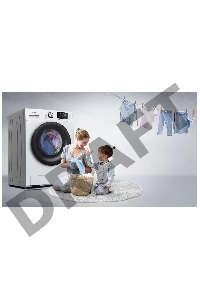 (Поврежденная упаковка, 2 небольшие царапины на лицевой панели) Стиральная машина Hisense WFVB7012M класс: A-30% загр.фронтальная макс.:7кг белый