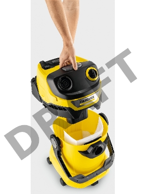 Строительный пылесос Karcher WD 5 V-25/5/22 1100Вт (уборка: сухая/сбор воды) желтый