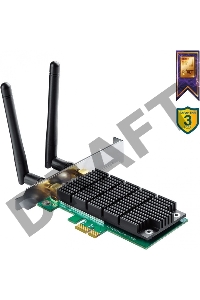 Адаптер TP-LINK ARCHER T4E AC1200 Двухдиапазонный Wi-Fi адаптер PCI Express