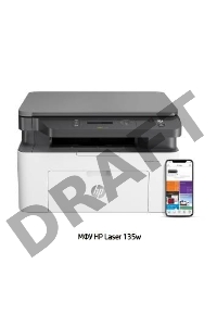 МФУ лазерное, HP Laser 135w (4ZB83A),  принтер/сканер/копир, A4
