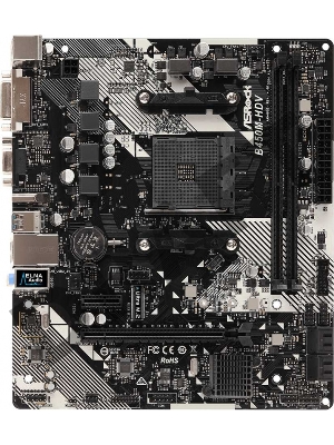 Материнская плата ASRock B450M-HDV R4.0 AMD B450 SAM4 mATX