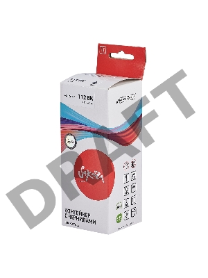 Контейнер с чернилами Sakura C13T06C14A (112 BK) для Epson, черный, 140 мл.