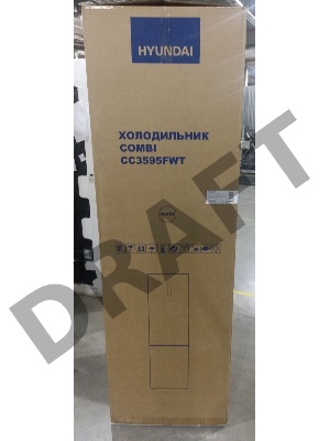 (Поврежденная упаковка, мелкие дефекты на двери) Холодильник Hyundai CC3595FWT белый (двухкамерный)
