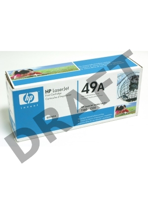 Тонер-картридж HP Q5949A черный для LaserJet 1160/1320 2500стр