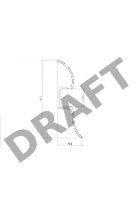 Профиль плинтус алюминиевый 5016-2 2 м REXANT