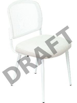 Стул для кухни Бюрократ KF-8W_2 комплект 2шт белый металл белый на ножках (KF-8W/WHITE_2)