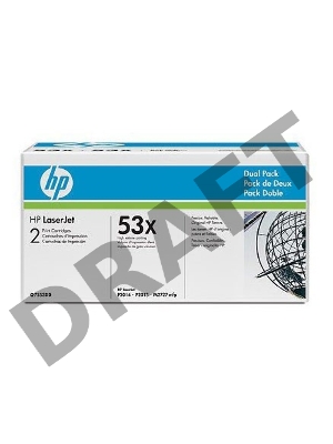 Тонер-картридж HP Q7553XD черный двойная упаковка для LaserJet P2015 2 x 7000стр.