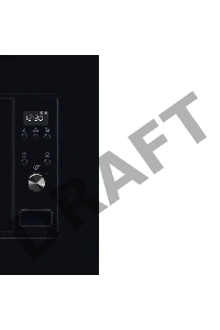 Встраиваемая микроволновая печь ELECTROLUX объем 20 л., высота 380 мм, цвет черный