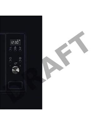 Встраиваемая микроволновая печь ELECTROLUX объем 20 л., высота 380 мм, цвет черный