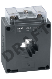 Трансформатор тока ТТИ-30 250/5А кл. точн. 0.5S 5В.А ИЭК ITT20-3-05-0250