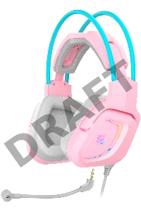Наушники с микрофоном A4Tech Bloody G575 розовый/голубой (G575 /SKY PINK/ USB)