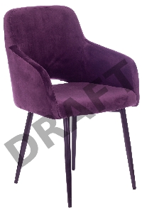 Кресло Бюрократ CH-380F сливовый Italia 23 на ножках металл черный