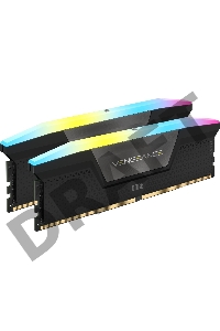 Модуль памяти Corsair Vengeance RGB  DDR5 Dimm CMH32GX5M2B5200C40 5200MHz 32GB 2x16GB Unbuffered, 40-40-40-77, XMP 3.0, Black Heatspreader, 1.25V (692850)