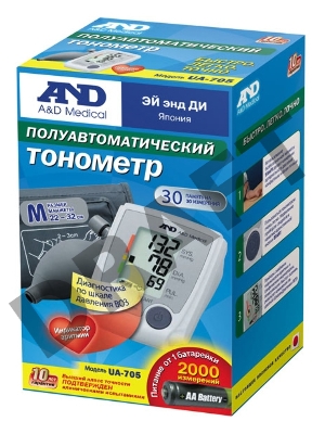 Тонометр полуавтоматический A&D UA-705