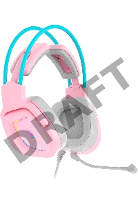 Наушники с микрофоном A4Tech Bloody G575 розовый/голубой (G575 /SKY PINK/ USB)