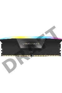 Модуль памяти Corsair Vengeance RGB  DDR5 Dimm CMH32GX5M2B5200C40 5200MHz 32GB 2x16GB Unbuffered, 40-40-40-77, XMP 3.0, Black Heatspreader, 1.25V (692850)