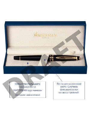 Ручка перьевая Waterman Expert 3 (S0951740) Black CT перо сталь F подар.кор.