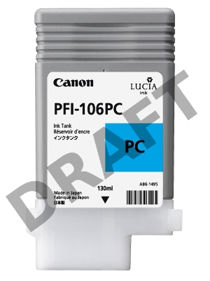 Картридж струйный Canon PFI-106 PC фото голубой для iPF6300S/6400/6450 (6625B001)