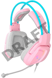 Наушники с микрофоном A4Tech Bloody G575 розовый/голубой (G575 /SKY PINK/ USB)