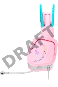 Наушники с микрофоном A4Tech Bloody G575 розовый/голубой (G575 /SKY PINK/ USB)