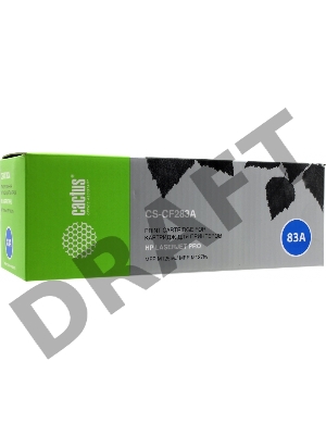 Тонер Картридж Cactus CS-CF283A черный для HP LaserJet Pro MFP M125nw, MFP M127fw (1500стр.)