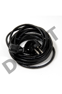 Кабель компьютер-розетка 220V (EURO) <VDE> 3G*0,75mm2 VCOM {CE021-CU} 5м