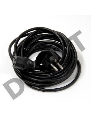 Кабель компьютер-розетка 220V (EURO) <VDE> 3G*0,75mm2 VCOM {CE021-CU} 5м