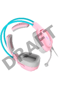 Наушники с микрофоном A4Tech Bloody G575 розовый/голубой (G575 /SKY PINK/ USB)