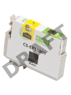 Картридж струйный Cactus CS-EPT0801 черный для Epson Stylus Photo P50 (11,4ml)