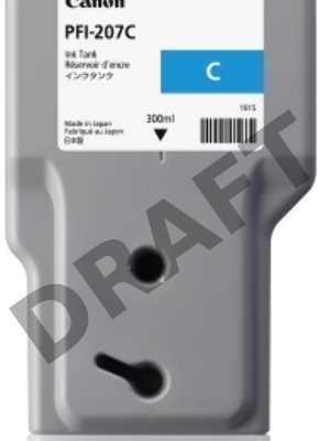 Картридж струйный Canon PFI-207 C голубой для для iPF680/685/780/785 300ml (8790B001)