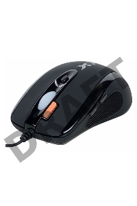 Мышь A4Tech X(7)-710MK  Мини (черный) USB, 2000dpi, встр. память 16Кб, 1000ГЦ, 6 кнопок.