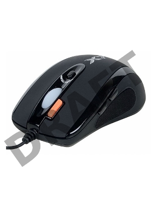 Мышь A4Tech X(7)-710MK  Мини (черный) USB, 2000dpi, встр. память 16Кб, 1000ГЦ, 6 кнопок.