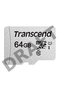 Флеш карта microSD 64GB Transcend microSDXC Class 10 UHS-I U1, (без адаптера), TLC