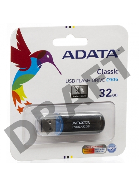 Флеш Диск USB 2.0 ADATA Flash Drive 32Gb C906 Black