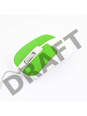 Мышь Gembird MOP-410-GRN, USB, зелёный, 3 кнопки+колесо кнопка, soft touch, 1600 DPI, кабель 1.5м