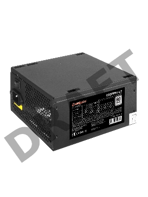 Блок питания 650W ExeGate 650PPH-LT-OEM, 80+, ATX, black, APFC, 12cm, 24p, (4+4)p, 5*SATA, 3*IDE