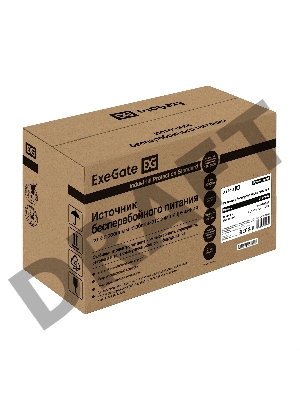 ИБП ExeGate Power Smart ULB-1000.LCD.AVR.2SH.RJ.USB <1000VA/550W, LCD, AVR, 2*Schuko,RJ45/11,USB, Black>