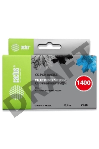 Картридж струйный Cactus CS-PGI1400XLC синий для Canon MB2050/MB2350/MB2040/MB2340 (11.5мл)